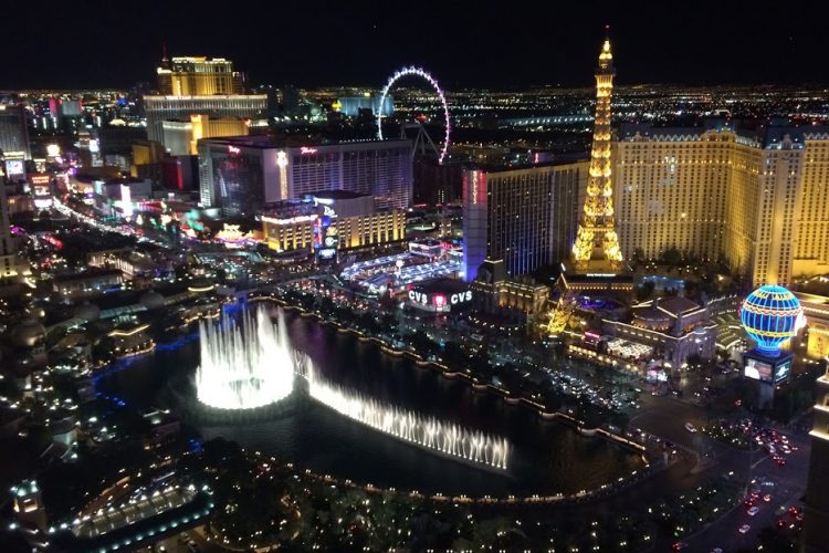 View of the Strip in Las Vegas