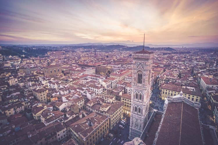 Looking out over Florence, Italy