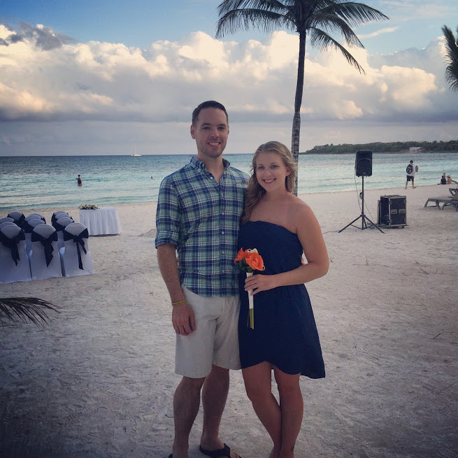 Couple at wedding in Mexico