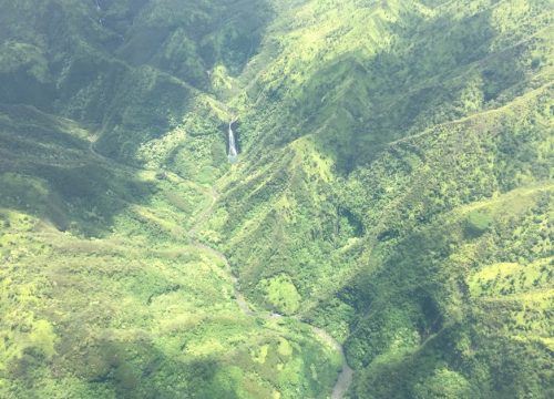Flying over Kauai