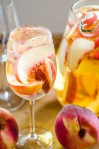 sparkling white wine peach sangria