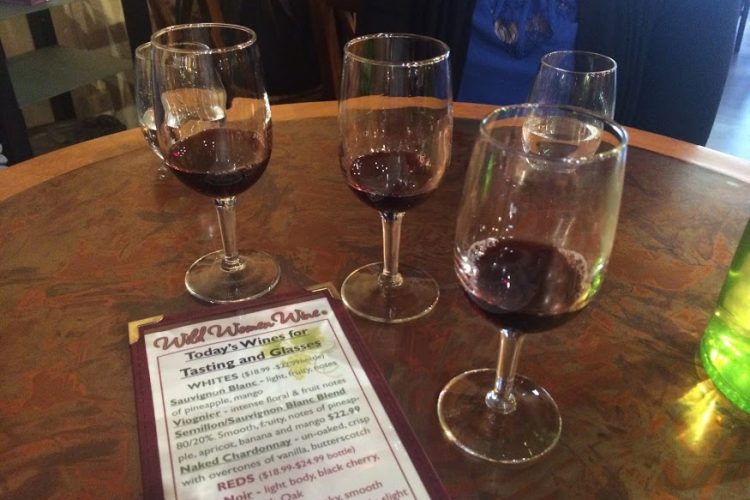 Wine tasting at Wild Women Winery