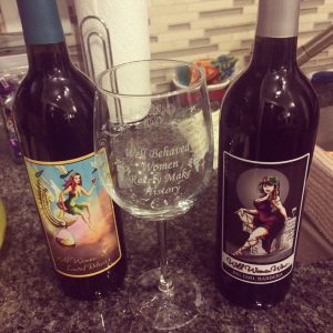 Wild Women Winery souvenir glass