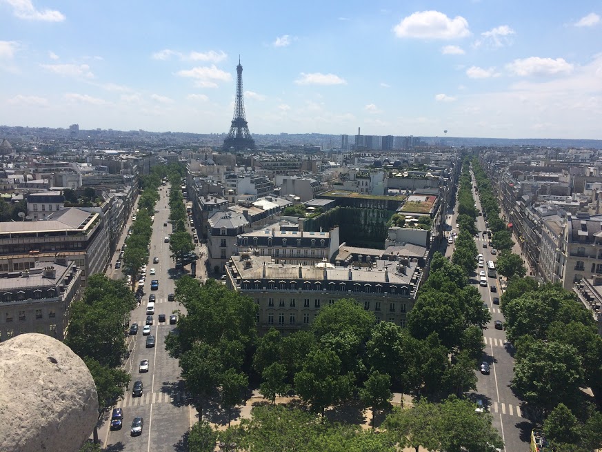 View from the Arc de Triomphe