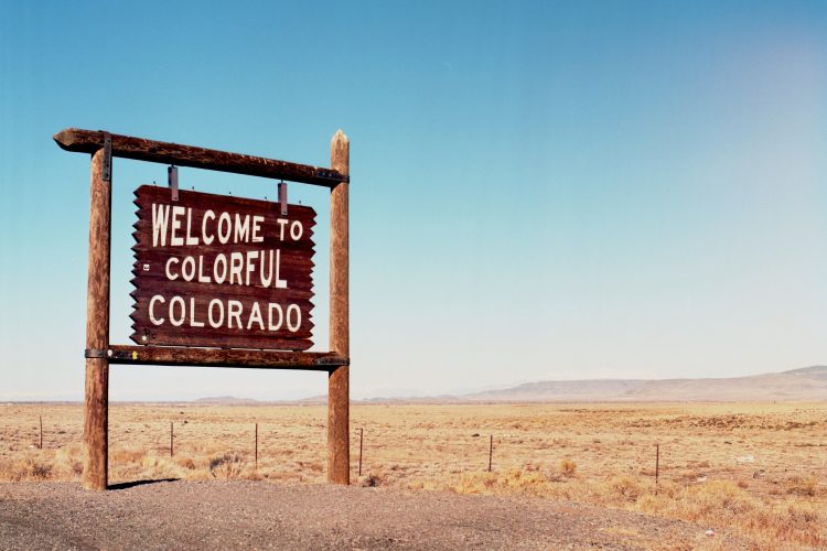 Welcome to Colorado sign