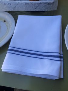 napkin at restaurant