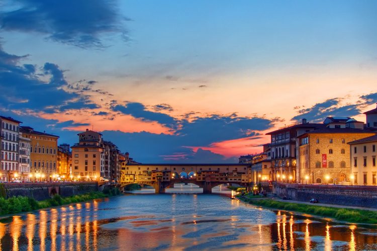 Ponte Vecchio at sunset