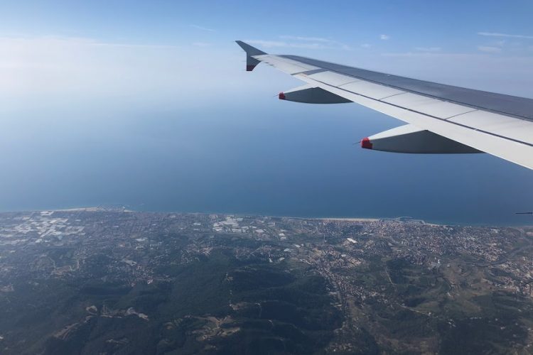 Flying over Barcelona