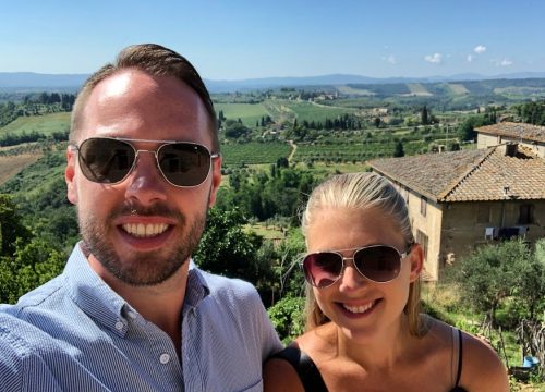 Rick and Stephanie in Tuscany