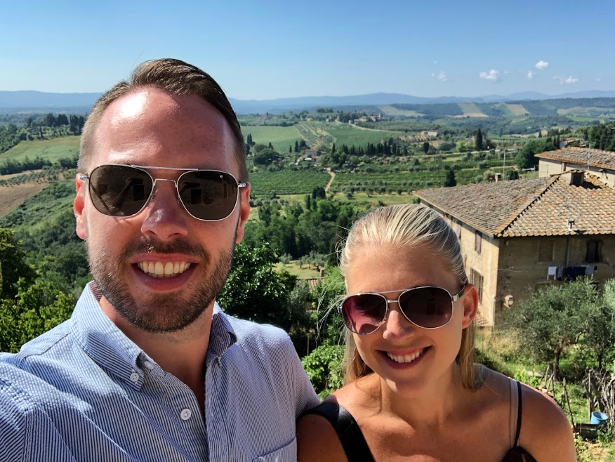 Rick and Stephanie in Tuscany