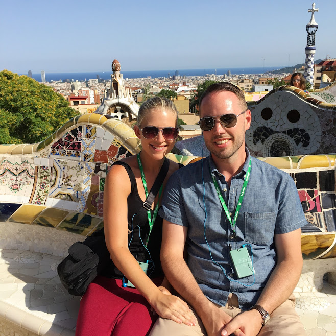 Couple in Park Guell