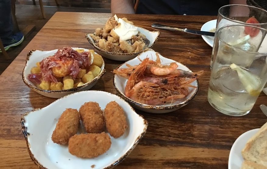 Variety of tapas