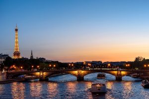 Paris at twilight
