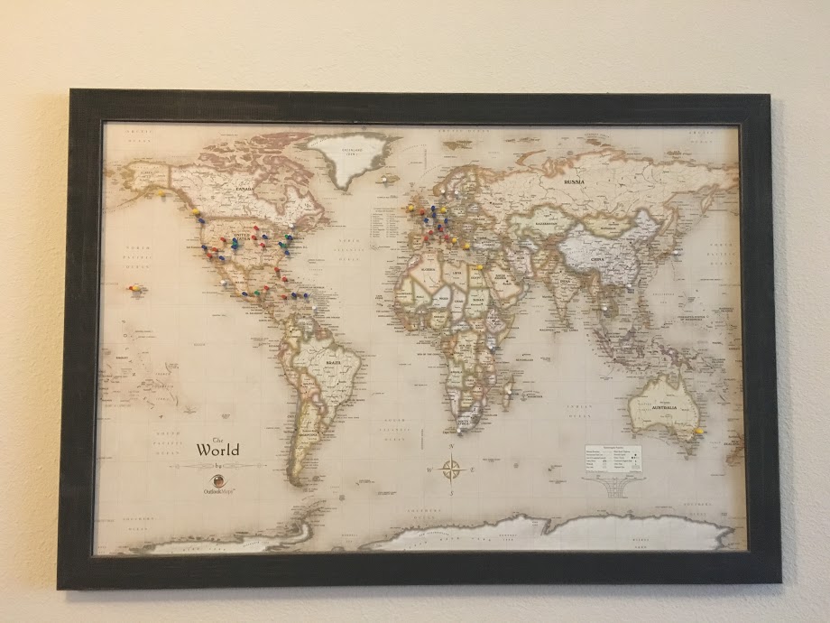 magnetic travel map