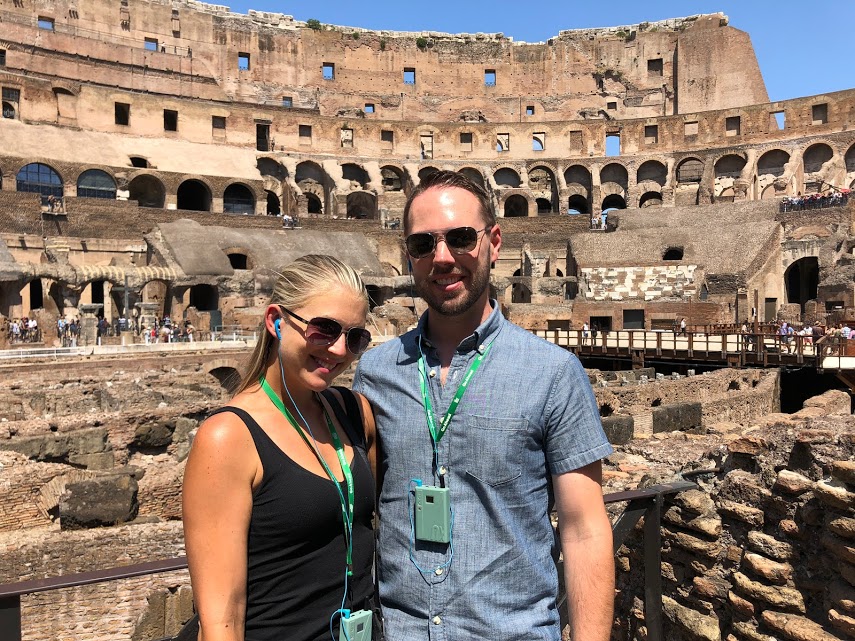 Stephanie and Rick in Colosseum