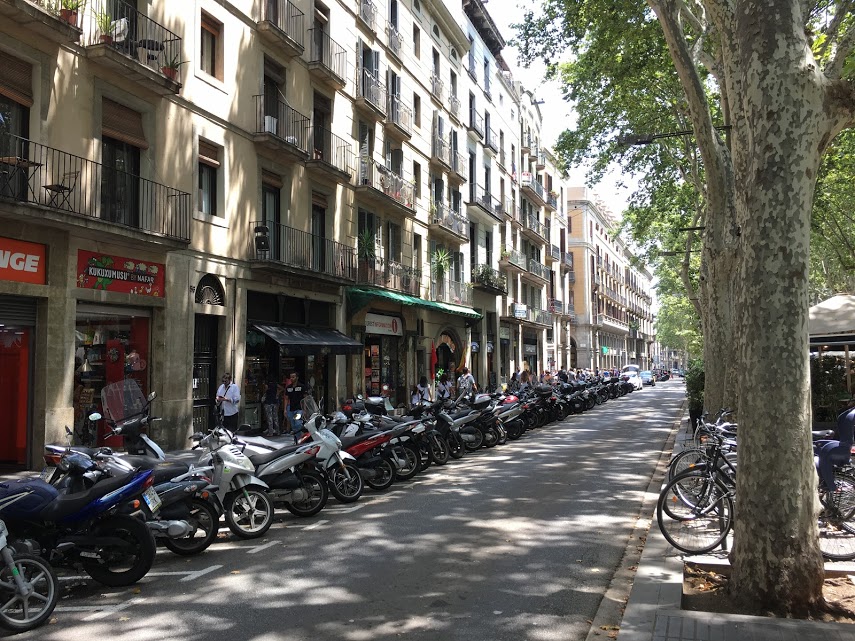 Motorcycles in Barcelona
