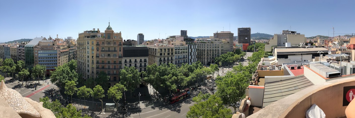 Panoramic view of Barcelona