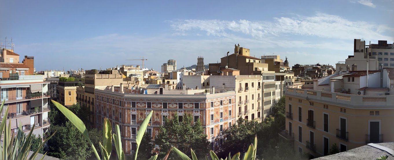 Rooftop view from Catalonia Eixample 1864 hotel