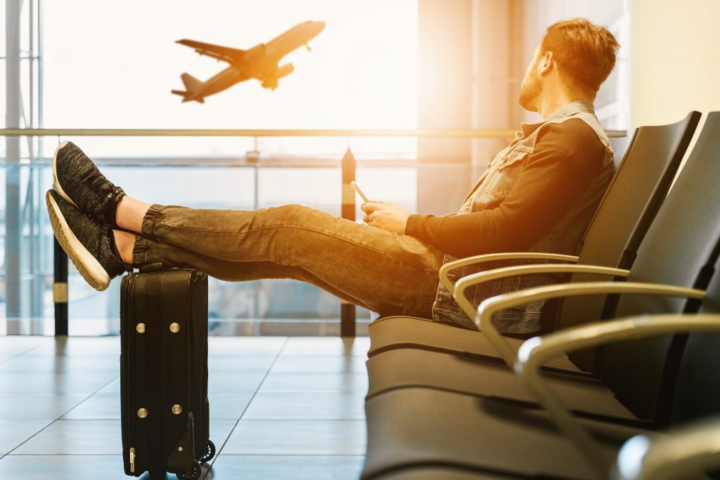 Man in airport