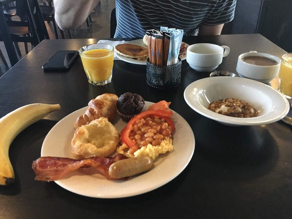 Breakfast at the hotel