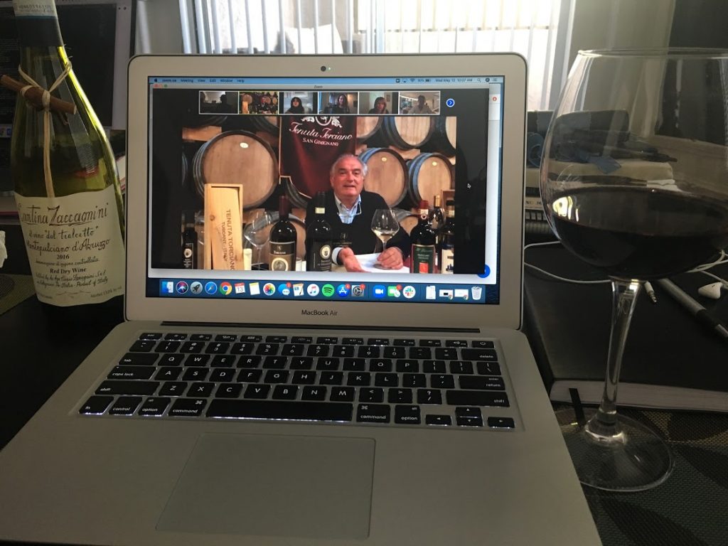 Wine tasting virtually