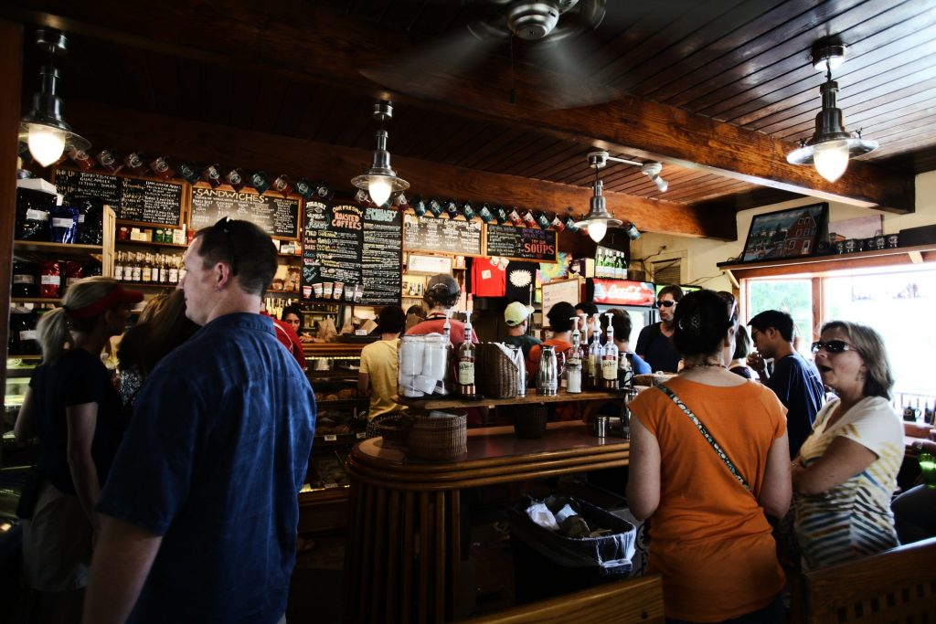 People at a bar