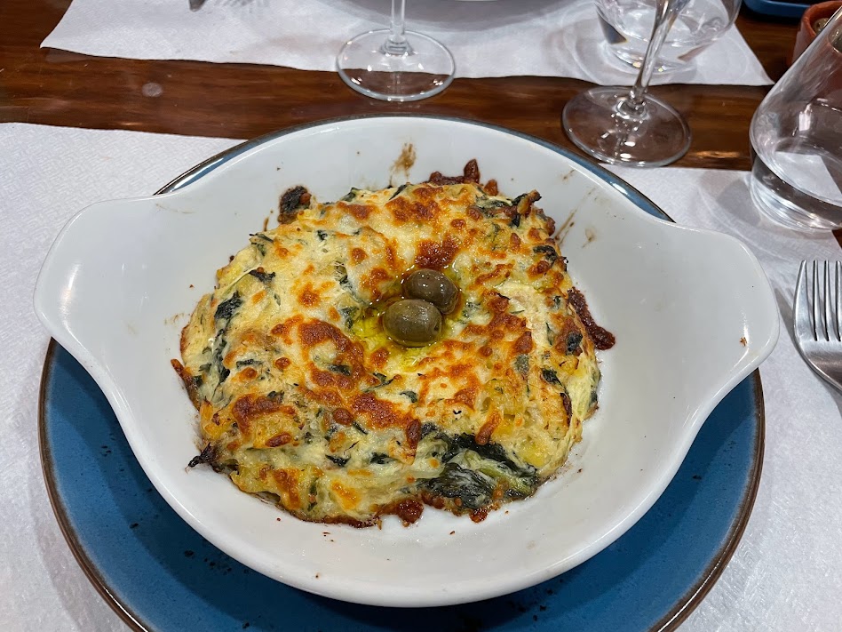 Fish with cream sauce in Lisbon