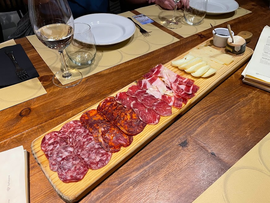 Meat and cheese board