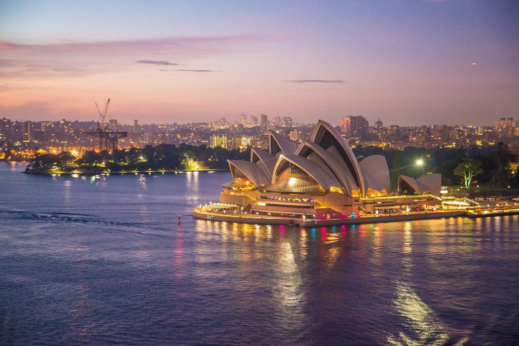 Sydney Opera House at sunset