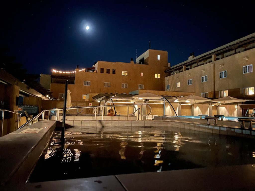 The hot tub at the Eldorado in Santa Fe