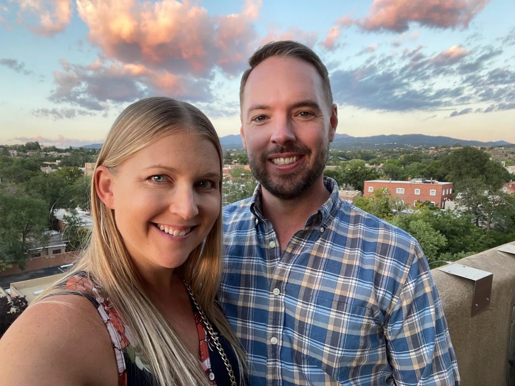 Stephanie and Rick in Santa Fe