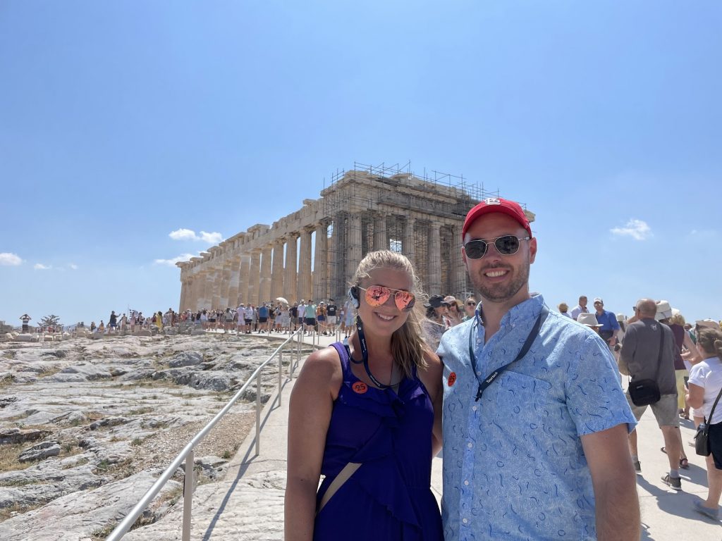 Stephanie and Rick in Athens, Greece