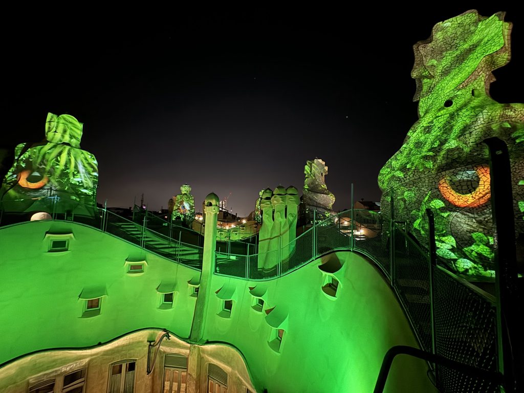 La Pedrera light show